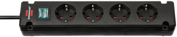 Brennenstuhl Steckdosenl. Comfort-Line Bremounta 4x1.5m schw