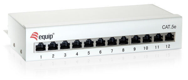 Equip Patchpanel 12 Port Cat6 weiß