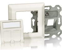 Equip Frontplatte 2xKeystone Jack 45°           5Stk...