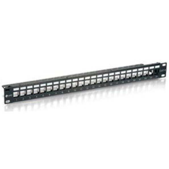 Equip 19" Patchpanel 24xKeystones  UTP 1U  LSA/110   RAL9005