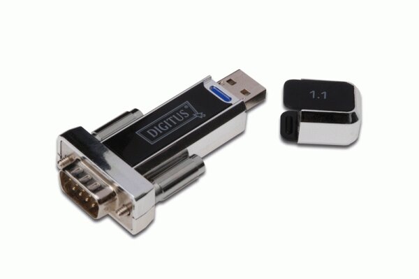DIGITUS Adapter USB1.1   -> seriell  D-Sub9 St/St + 0.8m Kab