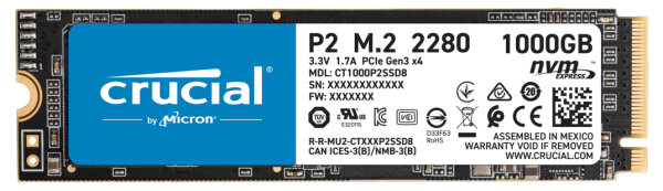 1TB Crucial P2 SSD M.2