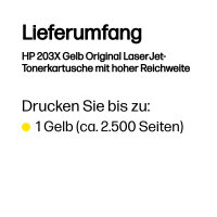HP 203X Yellow LaserJet Toner