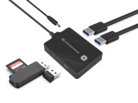 Conceptronic HUBBIES 4-Port-USB 3.0/2.0-Hub, 90cm Kabel