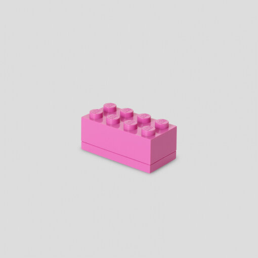 R.C. LEGO Storage Brick pink