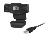 Conceptronic Amdis 1080P / 30Hz Full HD Webcam + Mikrofon + Abdeckung schwarz
