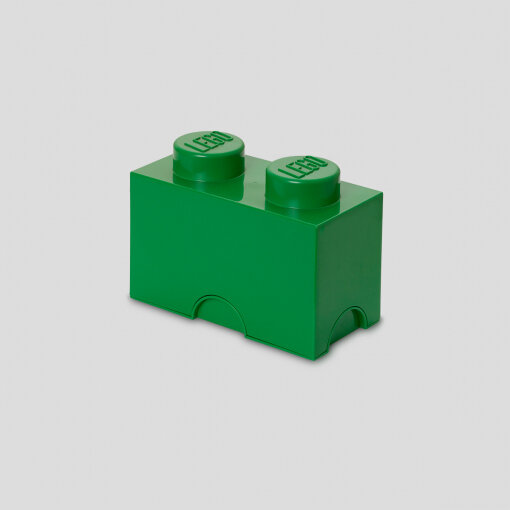 R.C. LEGO Storage Brick 2 grün