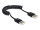 DELOCK USB Kabel A -> A St/St  0.20m-0.60m Spiral sw