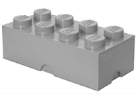 R.C. LEGO Storage Brick 8 grau
