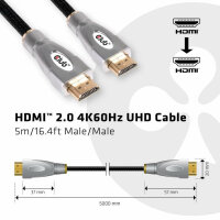 Club3D HDMI-Kabel A -> A 2.0 High Speed 4K60Hz  UHD  5...