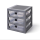 R.C. LEGO 3-Drawer Storagerack