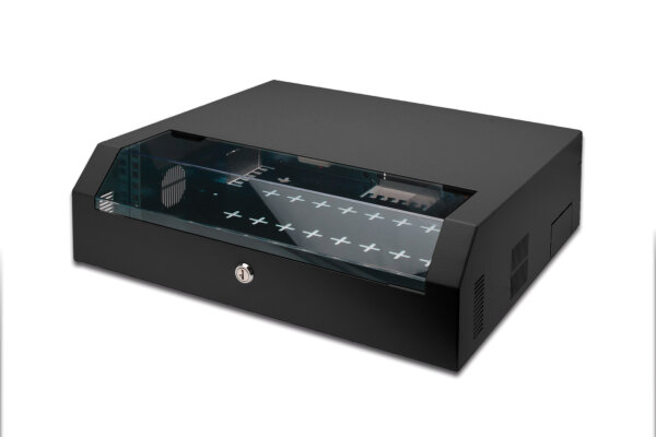 DIGITUS Wandgehäuse SOHO      3HE 145x500x475 mm     schwarz