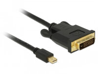 DELOCK Kabel mini DP 1.1 -> DVI (24+1) St/St 1.0m schwarz