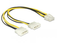 DELOCK Stromkabel Molex 2x4Pin -> EPS 8Pin St/St 30cm
