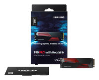 2TB Samsung SSD 990 PRO M.2 2280 PCIe 4.0 x4 NVMe RGB LEDs Heatsink / Kühlkörper