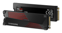 2TB Samsung SSD 990 PRO M.2 2280 PCIe 4.0 x4 NVMe RGB LEDs Heatsink / Kühlkörper