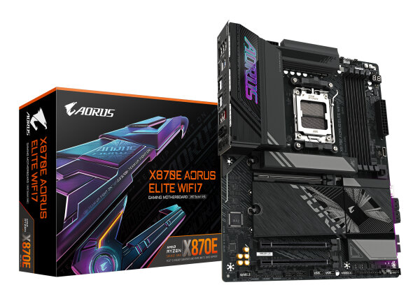 Gigabyte X870E A ELITE WIFI7   AMD X870 AM5 DDR5 USB4 WLAN+BT ATX Mainboard