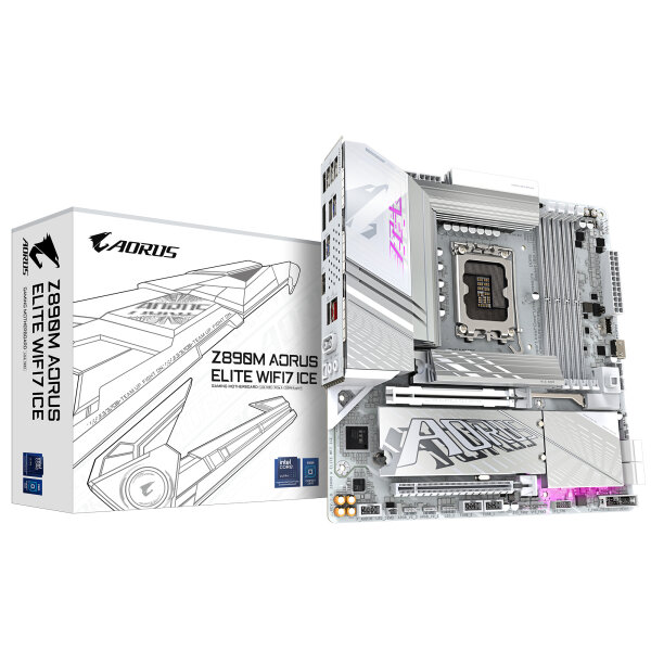 GIGABYTE Z890M AORUS ELITE WIFI7 ICE D5 ATX