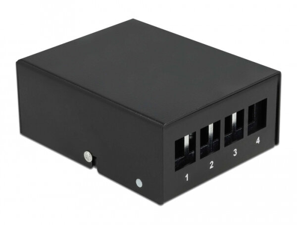 DELOCK Keystone Patchpanel 4 Port schwarz