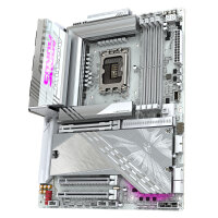 GIGABYTE Z890 AORUS ELITE X ICE Mainboard - Unterstützt Intel Core Ultra (Serie 2) CPUs, 16+1+2 Phasen VRM, bis zu 9500MHz DDR5 (OC), 1xPCIe 5.0 + 4xPCIe 4.0, Wi-Fi 7, 2.5GbE LAN, Thunderbolt 4