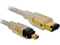 DELOCK FireWire-Kabel FW400 4Pin -> FW400 6Pin St/St...