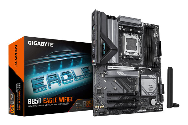 Gigabyte B850 EAGLE WIFI6E   AMD AM5 4xDDR5 WLAN+BT ATX Mainboard