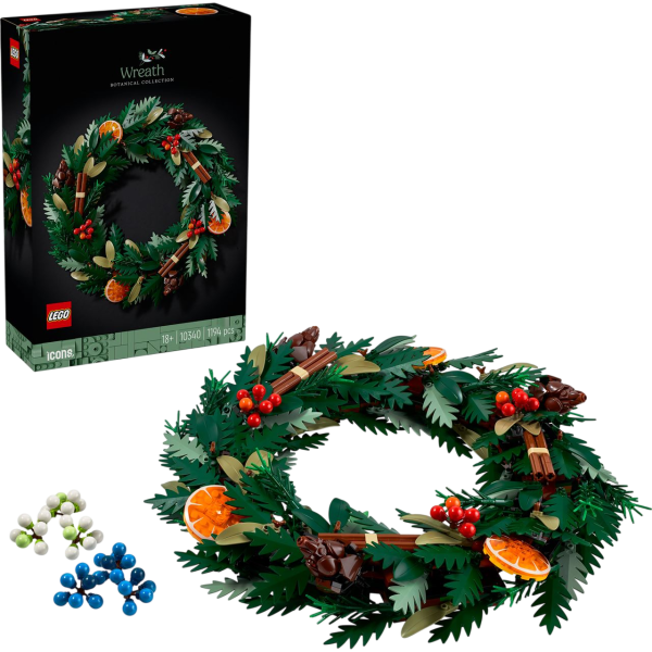 LEGO Icons - Weihnachtskranz 1194 Teile