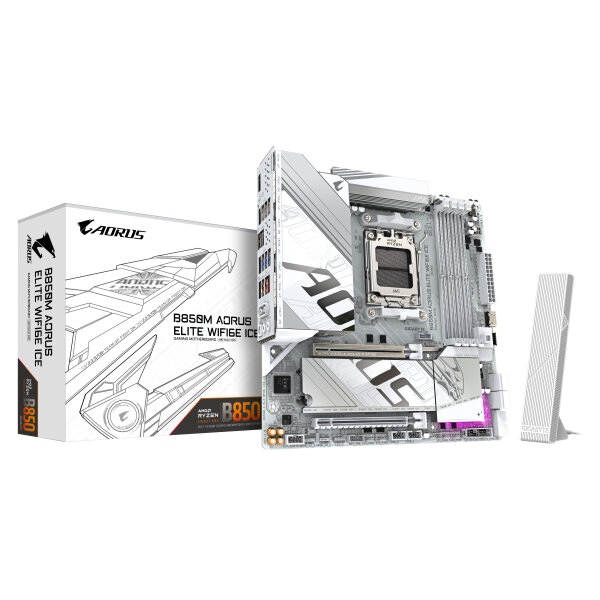 GIGABYTE B850M AORUS ELITE WIFI6E ICE mATX