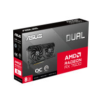 8GB ASUS DUAL-RX7600-O8G-EVO Dual Radeon RX7600 EVO OC GDDR6