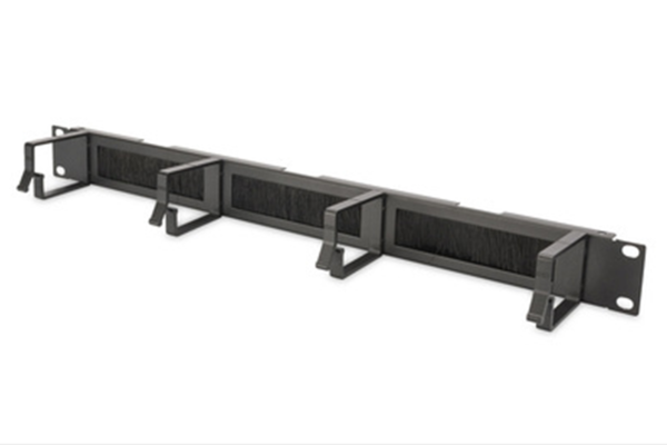 Digitus Kabelrangierpanel mit Bürstenleisten für 483 mm (19")-Schränke, 1HE