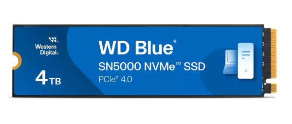 4TB Western Digital WD Blue SN5000 M.2 2280 PCIe 4.0 x4 SSD 5500MB/s M2