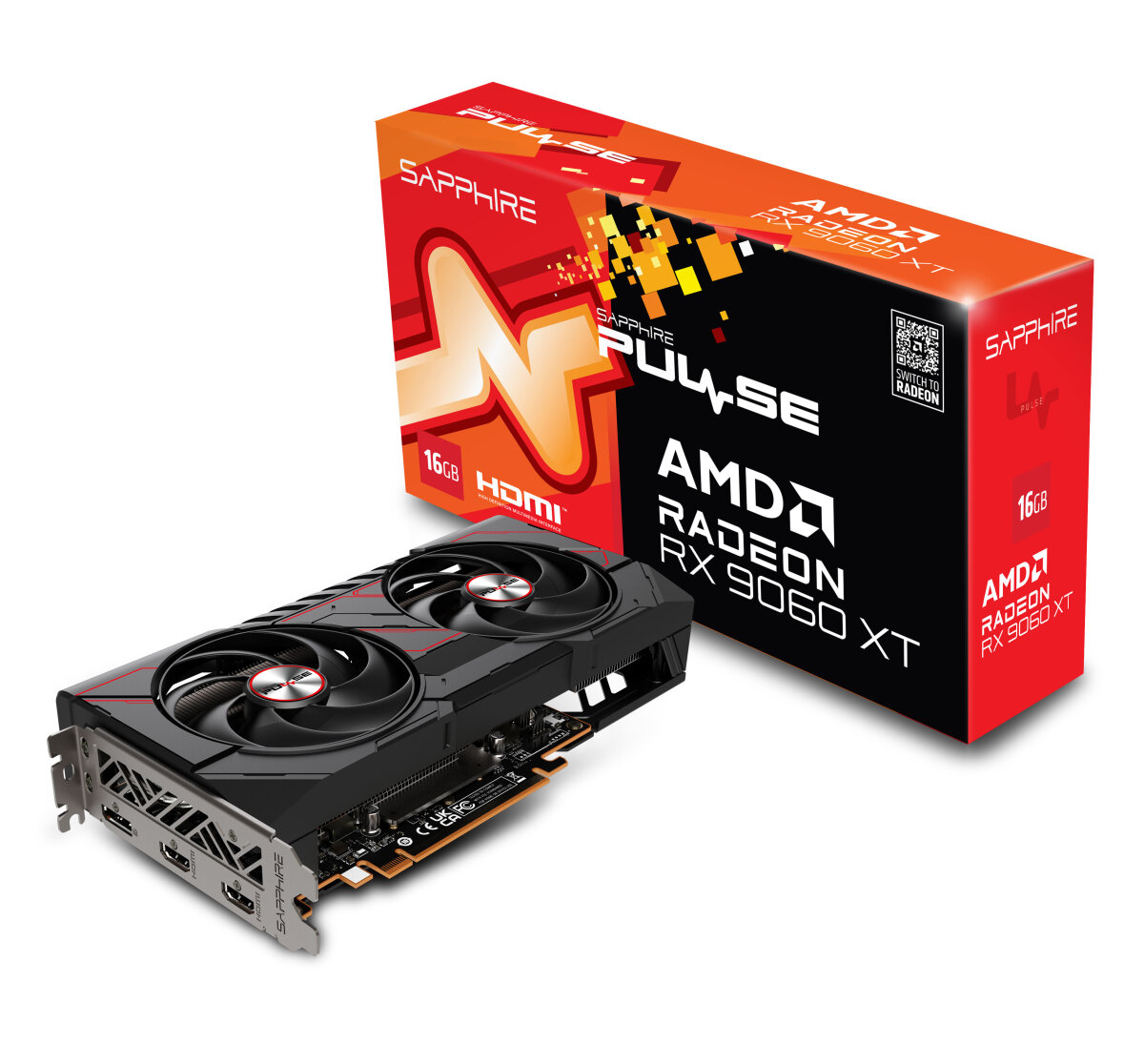 16GB Sapphire Pulse Radeon RX 9060 XT AMD GDDR6 lite retail 9060XT, 452 ...