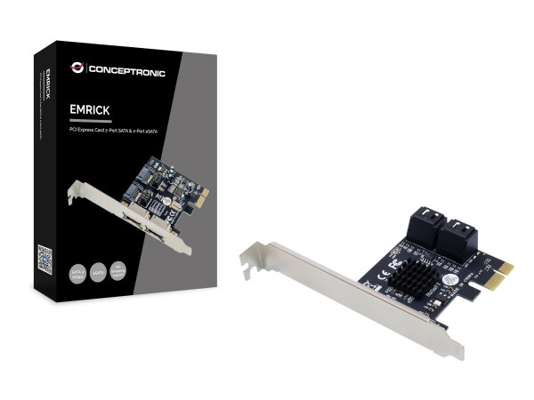 CONCEPTRONIC SATA 1xPCIe Card 2xeSATA/2xiSATA          6Gbps