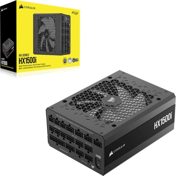 1500 Watt Corsair HXi Series 2025 HX1500i 1500W Netzteil ATX 3.1 vollmodular 80 PLUS Platinum schwarz