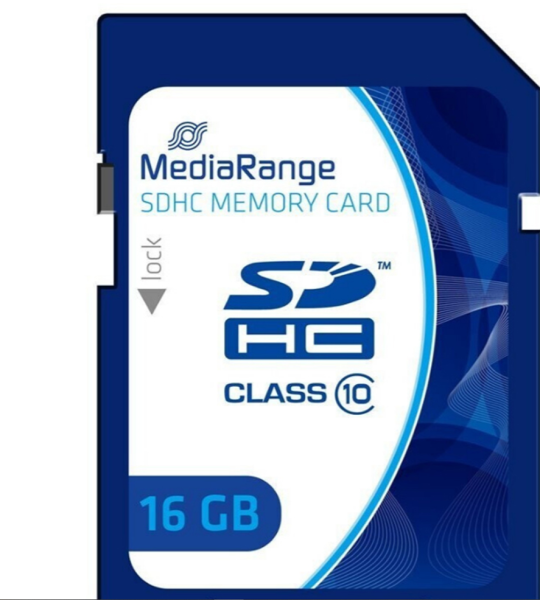 MediaRange SD Card 16GB SDHC CL.10