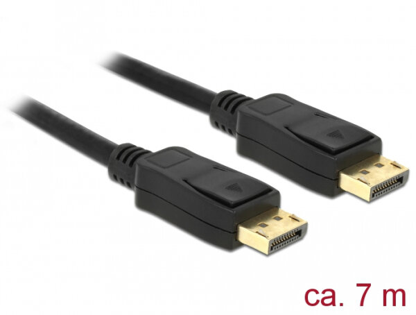 DELOCK Kabel DP 1.2 -> DP St/St 7.0m schwarz 4K 60Hz