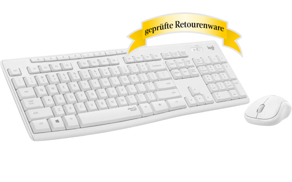 Logitech MK295 Silent WL Combo Funktastatur+Funkmaus white Sonderware