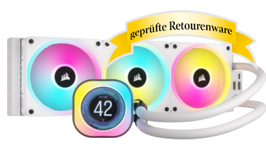 Sonderware Corsair  iCUE LINK H150i LCD Liquid CPU Wasserkühlung 360mm 2.1"Display weiß Sonderware