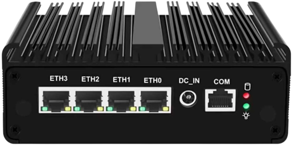 PcZinophyte N150 Mini PC Firewall Router 4 4x RJ45 SIM-Slot lüfterlos