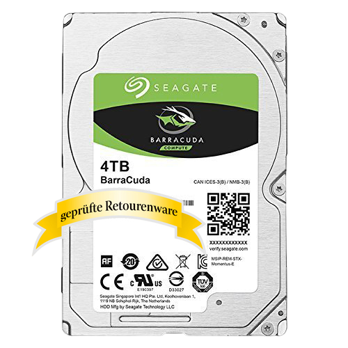 4TB Seagate BarraCuda Compute 2.5"Serial ATA III 5400 128MB 15mm Sonderware