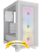 Corsair 3000D RGB Airflow Tempered Glass White Edition...