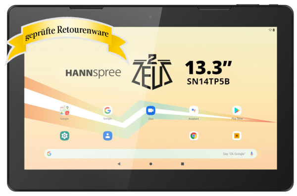 33.8cm (13.3") HANNspree HANNSpad Zeus 2 WiFi 64GB schwarz Sonderware