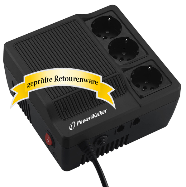 BlueWalker PowerWalker AVR 600 USV 3x Schuko Sonderware