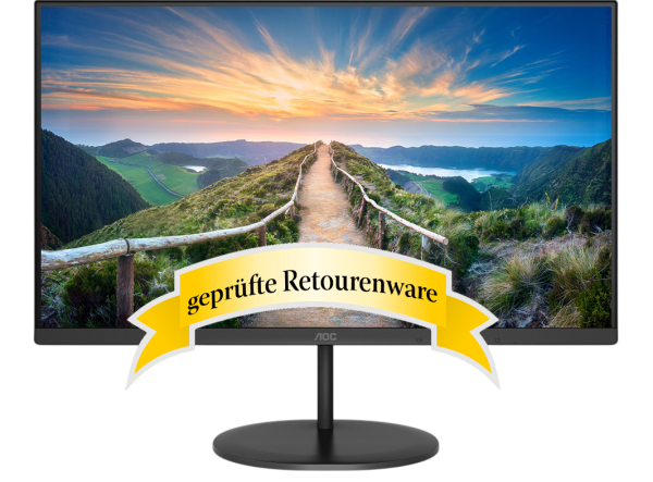 60.5cm (23.8") AOC Q24V4EA IPS Panel 2K WQHD 75Hz HDMI Lautsprecher Blaulichtfilter Sonderware