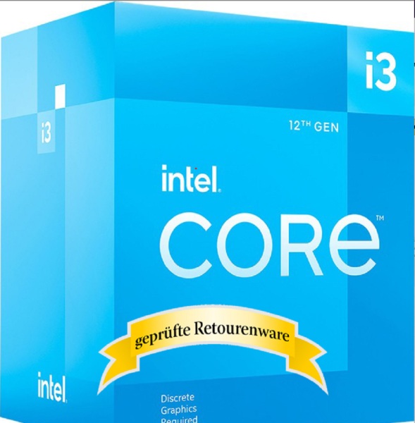 INTEL Core i3-12100F 4x3.3GHz Box mit Kühler SONDERWARE