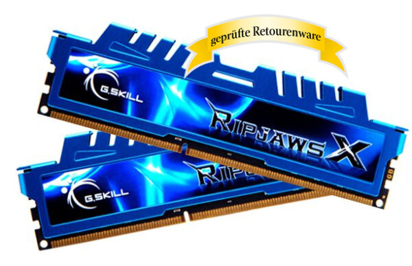 16GB G.Skill F3-2400C11D-16GXM RipJawsX DDR3-2400 Dual Channel RAM Kit DDR3 2400MHz blau Sonderware