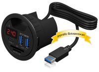 ICY BOX IB-Hub1404 Tisch-Hub mit 2 Kartenlesern Sonderware