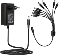 Tonton PS12V/3A-1/8 12V3A+Splitter 2.1mm x 5.5mm Netzteil...