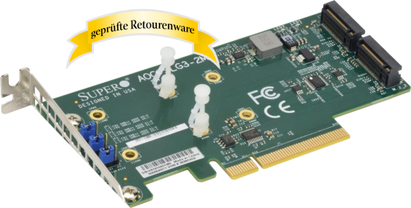 Supermicro AOC-SLG3-2M2-O PCIe -> M.2 PCIe Add-In Card (Low Profile) Sonderware