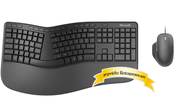 Microsoft Ergonomic Desktop QWERTZ Tastatur+Maus 1000dpi USB Sonderware